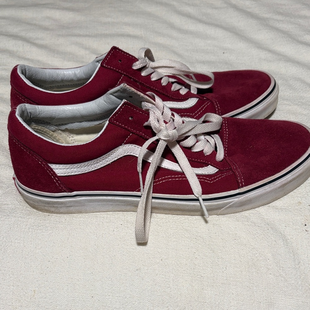 Vans Men's Burgundy Sneakers - Picture 6 of 6